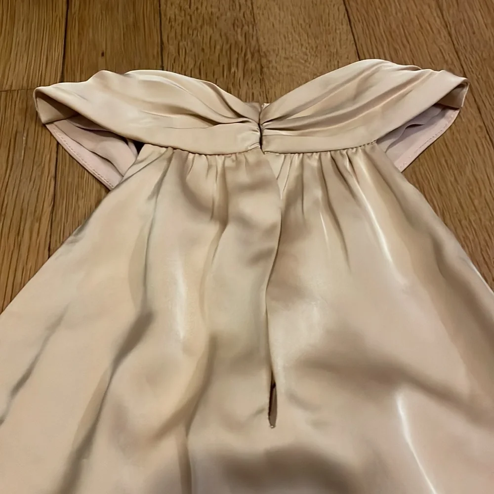 ✨ NWT Ramy Brook Hunter Halter Tank Top in Buttercream size Medium MSRP $295 - Picture 5 of 7